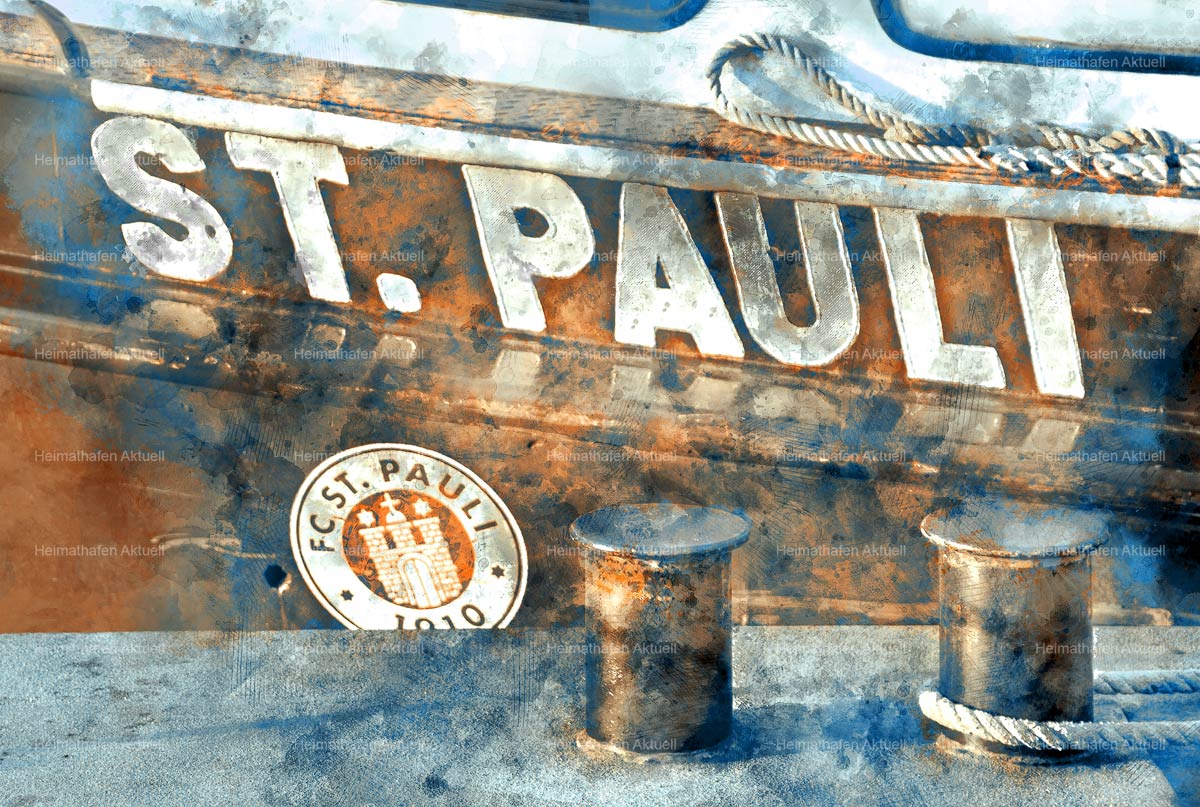 Hamburg abstrakt - ARW-00001-St.Pauli-Barkasse Hamburg abstrakt - ARW-00001-St.Pauli-Barkasse