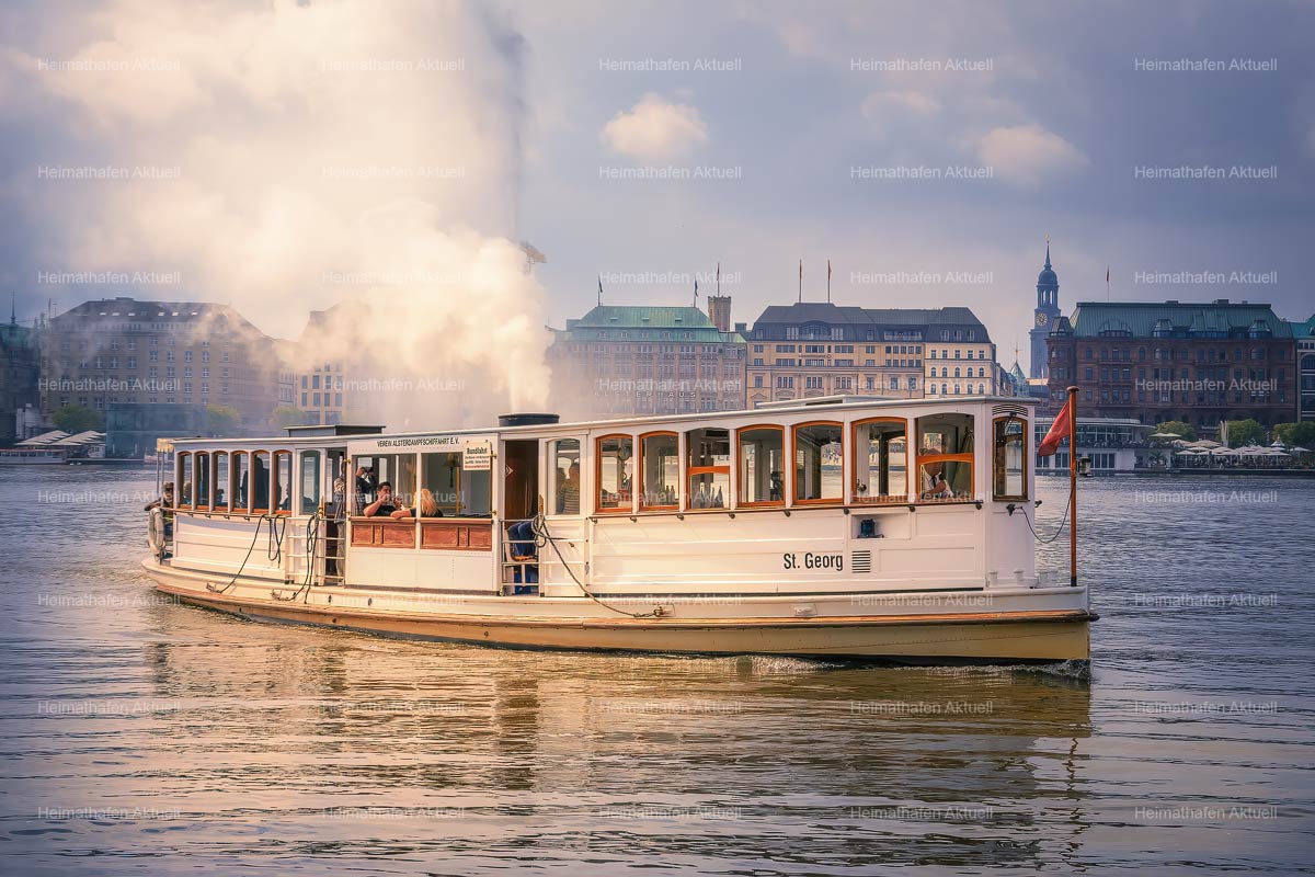 Hamburg Fotos Alster - ALS-00032-Alsterdampfer-STGEORG Hamburg Fotos Alster - ALS-00032-Alsterdampfer-STGEORG