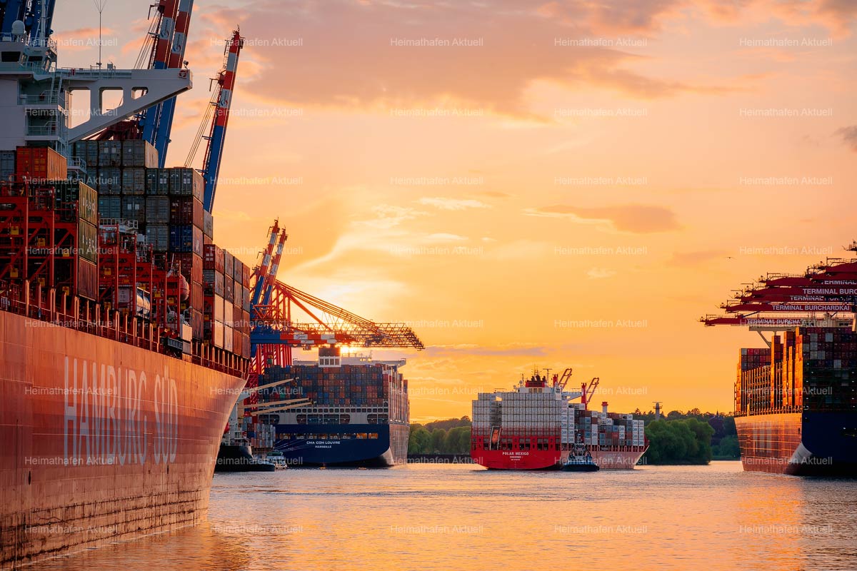 Hamburg Hafenfotos-HAF-00179- Waltershofer Containerhafen im Sonnenuntergang (1) Hamburg Hafenfotos-HAF-00179- Waltershofer Containerhafen im Sonnenuntergang (1)
